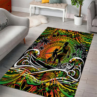 Father's Day Vanuatu Area Rug Special Dad Polynesia Paradise