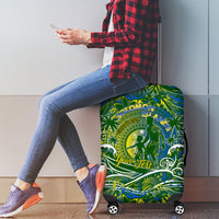 Father's Day Solomon Islands Luggage Cover Special Dad Polynesia Paradise DT02 - Polynesian Pride