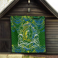 Father's Day Solomon Islands Quilt Special Dad Polynesia Paradise