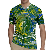 Father's Day Solomon Islands Rugby Jersey Special Dad Polynesia Paradise