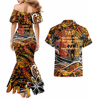 Father's Day Marquesas Islands Couples Matching Mermaid Dress and Hawaiian Shirt Special Dad Polynesia Paradise DT02 - Polynesian Pride