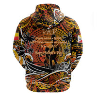 Father's Day Marquesas Islands Zip Hoodie Special Dad Polynesia Paradise