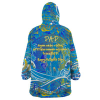 Father's Day Tuvalu Wearable Blanket Hoodie Special Dad Polynesia Paradise