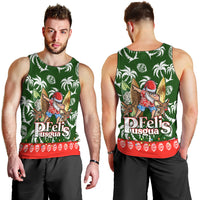 Guam Christmas Men Tank Top Felis Pusgua Tropical Xmas Patterns DT02 - Polynesian Pride