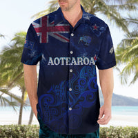 Personalised New Zealand Hawaiian Shirt Aotearoa Map Silver Fern DT02 - Polynesian Pride