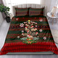 Meri Kirihimete New Zealand Bedding Set Christmas Kiwi Maori DT02 - Polynesian Pride