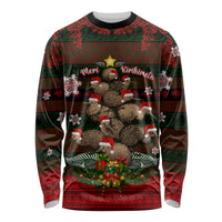 Meri Kirihimete New Zealand Long Sleeve Shirt Christmas Kiwi Maori DT02 Unisex Red - Polynesian Pride