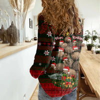 Meri Kirihimete New Zealand Women Casual Shirt Christmas Kiwi Maori DT02 - Polynesian Pride