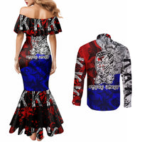 Philippines Bonifacio Day Couples Matching Mermaid Dress and Long Sleeve Button Shirt DT02 - Polynesian Pride