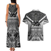 New Zealand Couples Matching Tank Maxi Dress and Hawaiian Shirt Rugby Aotearoa Champions DT02 - Polynesian Pride