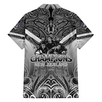 New Zealand Family Matching Off Shoulder Short Dress and Hawaiian Shirt Rugby Aotearoa Champions DT02 - Polynesian Pride