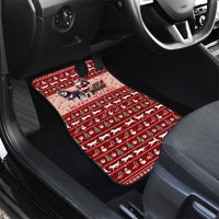 Dog Sled Christmas Car Mats Husky Sleigh Ride Design - Polynesian Pride