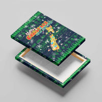 Merry Christmas New Zealand Canvas Wall Art Xmas Travel Map - Polynesian Pride