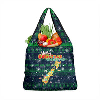 Merry Christmas New Zealand Grocery Bag Xmas Travel Map - Polynesian Pride