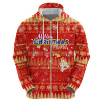 Merry Christmas Hawaii Hoodie Xmas Travel Map - Polynesian Pride