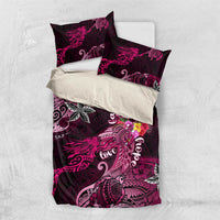 Breast Cancer Mermaid Polynesia Bedding Set Faith Hope Love DT02 US Twin 172cm x 218cm Pink - Polynesian Pride