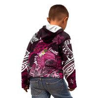 Breast Cancer Mermaid Polynesia Kid Hoodie Faith Hope Love