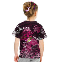 Breast Cancer Mermaid Polynesia Kid T Shirt Faith Hope Love DT02 - Polynesian Pride