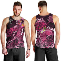 Breast Cancer Mermaid Polynesia Men Tank Top Faith Hope Love