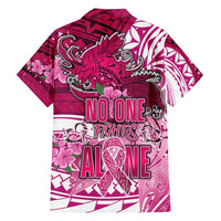 Breast Cancer Awareness Hawaii Hawaiian Shirt Polynesia Girl Nobody Fights Alone