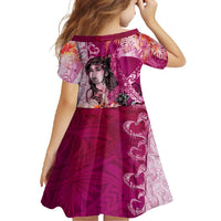 Breast Cancer New Zealand Family Matching Summer Maxi Dress and Hawaiian Shirt Maori Aotearoa Girl Pink Out DT02 - Polynesian Pride