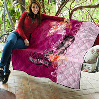 Breast Cancer New Zealand Quilt Maori Aotearoa Girl Pink Out DT02 - Polynesian Pride