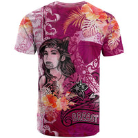 Breast Cancer New Zealand T Shirt Maori Aotearoa Girl Pink Out