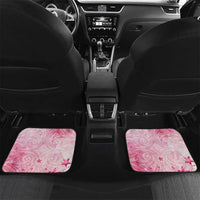 Breast Cancer Awareness Month Car Mats Butterfly Polynesia Watercolor Pink