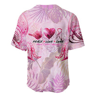 Breast Cancer Polynesian Baseball Jersey I Can Do All Things Through Christ