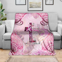 Breast Cancer Polynesian Blanket I Can Do All Things Through Christ DT02 - Polynesian Pride