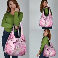 Breast Cancer Polynesian Grocery Bag I Can Do All Things Through Christ