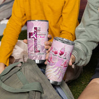 Breast Cancer Polynesian Tumbler Cup I Can Do All Things Through Christ