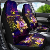 Wallis and Futuna Car Seat Cover Whale Hibiscus Polynesian