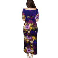 Wallis and Futuna Family Matching Puletasi and Hawaiian Shirt Whale Hibiscus Polynesian