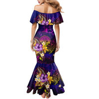Wallis and Futuna Mermaid Dress Whale Hibiscus Polynesian
