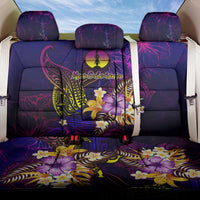 New Caledonia Back Car Seat Cover Whale Hibiscus Polynesian