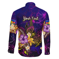 New Caledonia Family Matching Short Sleeve Bodycon Dress and Hawaiian Shirt Whale Hibiscus Polynesian