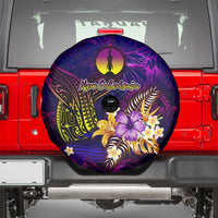 New Caledonia Spare Tire Cover Whale Hibiscus Polynesian