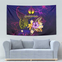 New Caledonia Tapestry Whale Hibiscus Polynesian
