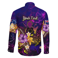 Cook Islands Family Matching Long Sleeve Bodycon Dress and Hawaiian Shirt Whale Hibiscus Polynesian DT02 - Polynesian Pride