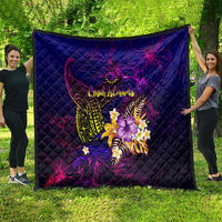 Cook Islands Quilt Whale Hibiscus Polynesian DT02 - Polynesian Pride