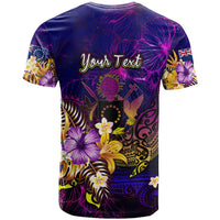 Cook Islands T Shirt Whale Hibiscus Polynesian DT02 - Polynesian Pride
