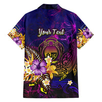 Nauru Family Matching Tank Maxi Dress and Hawaiian Shirt Whale Hibiscus Polynesian