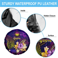 Nauru Spare Tire Cover Whale Hibiscus Polynesian