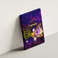 Tuvalu Canvas Wall Art Whale Hibiscus Polynesian