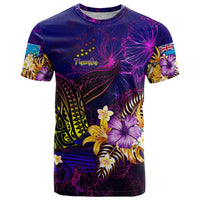 Tuvalu T Shirt Whale Hibiscus Polynesian