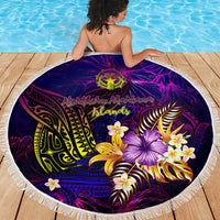 Northern Mariana Islands Beach Blanket Whale Hibiscus Polynesian
