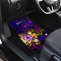 Northern Mariana Islands Car Mats Whale Hibiscus Polynesian