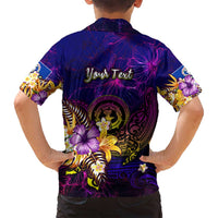 Northern Mariana Islands Family Matching Off Shoulder Maxi Dress and Hawaiian Shirt Whale Hibiscus Polynesian DT02 - Polynesian Pride
