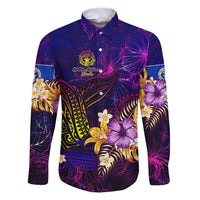 Northern Mariana Islands Family Matching Puletasi and Hawaiian Shirt Whale Hibiscus Polynesian